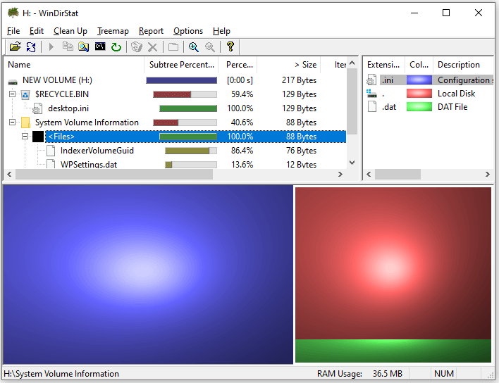 WinDirStat interface
