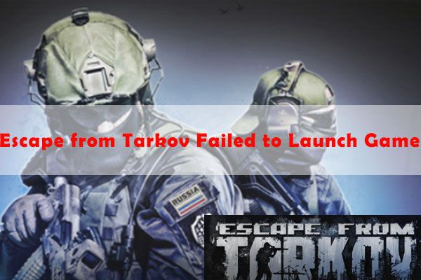 escape from tarkov kon de gameminiatuur niet starten