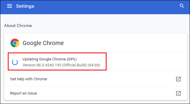 Chrome bijwerken