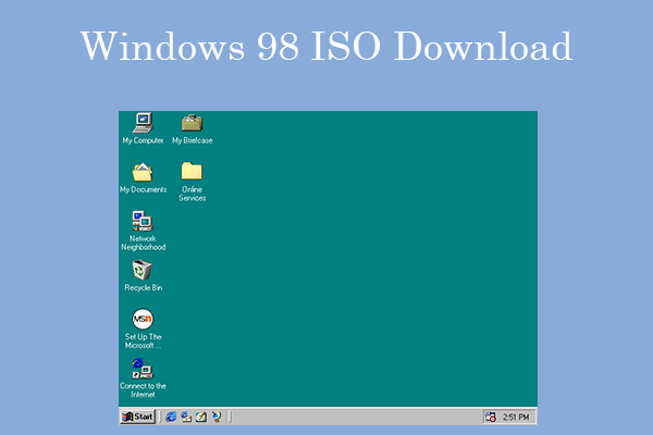 Windows 98 iso-miniatuur