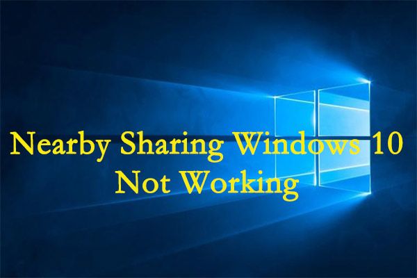Deling i nærheden af ​​Windows 10