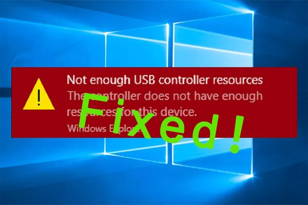 pole piisavalt USB-kontrolleri ressursse
