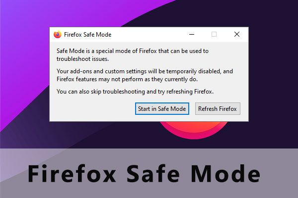 miniatuur van firefox veilige modus