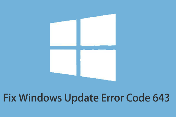 Windows opdateringer fejl 643 thumbnail