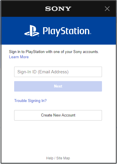 เข้าสู่ระบบ PlayStation