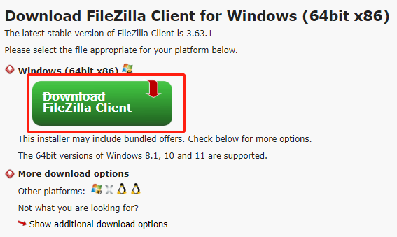 FileZilla-client downloaden