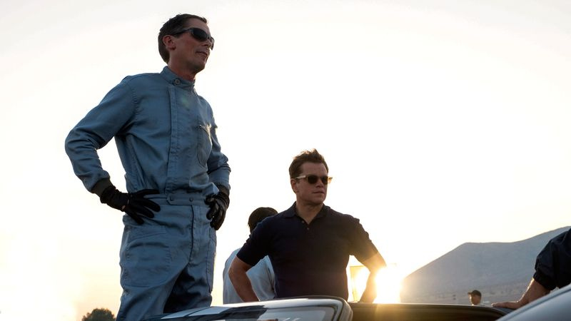Matt Damon og Christian Bale i Le Mans