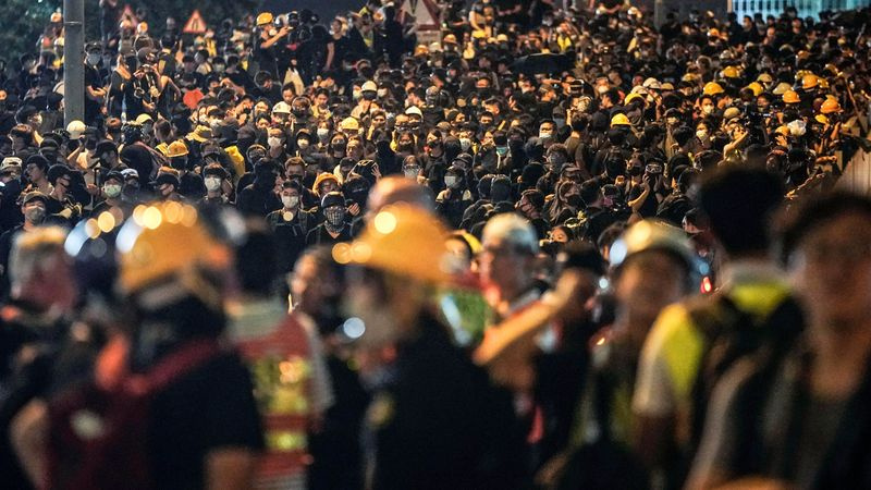 protest v Hong Kongu