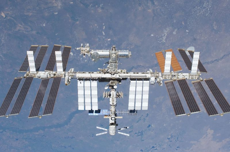Bild der Internationalen Raumstation aus dem Weltraum