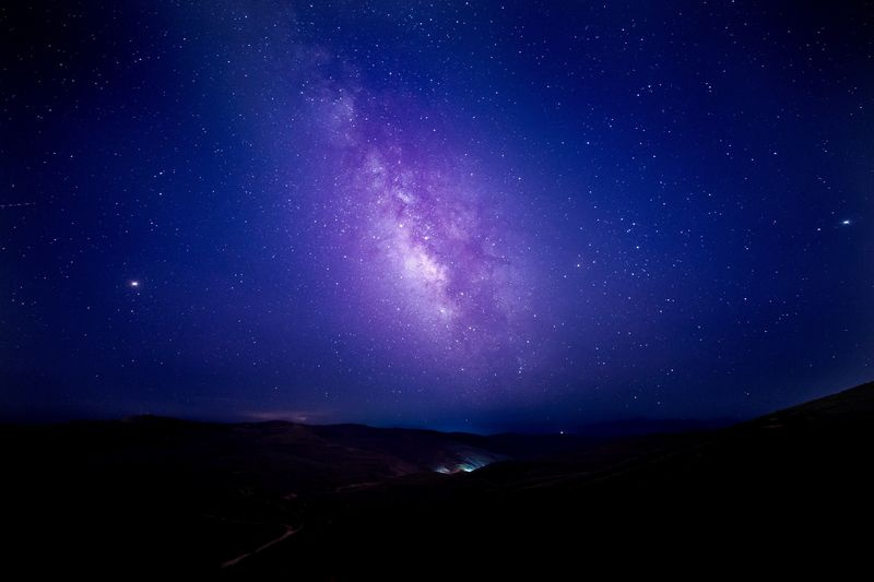 Une image du ciel nocturne au-dessus de la Chine.