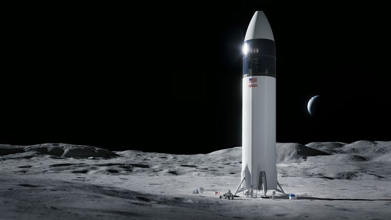 Raumschiff Spacex Mondlandefähre