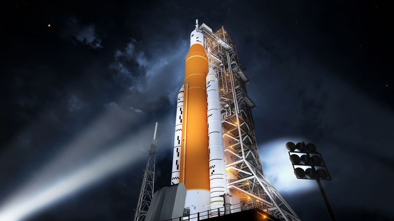 concept de système de lancement spatial