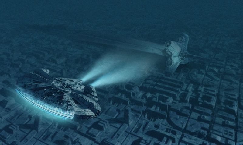 Un Star Destroyer Impérial de Star Wars (1977)