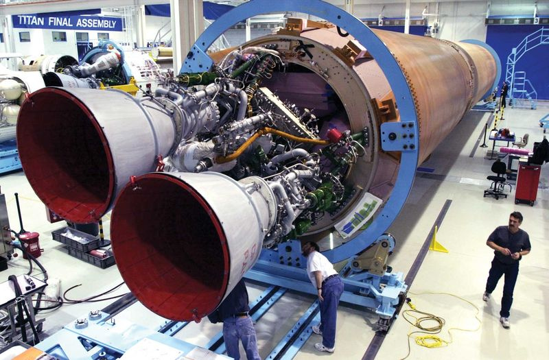 Une photo du moteur RD-180