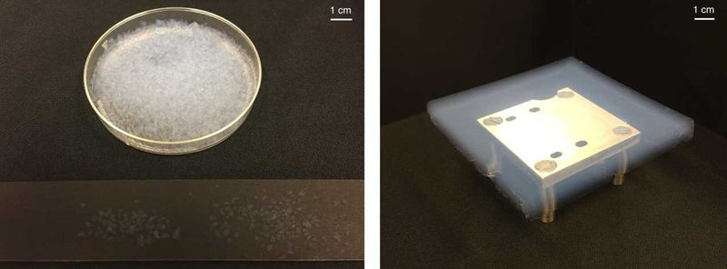Kieselaerogel in Partikel- und Fliesenform
