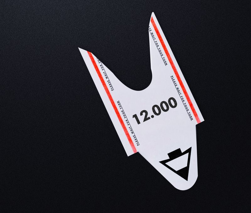 Billet numéroté à partir de