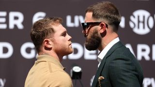 Canelo Alvarez en Caleb Plant in face-off