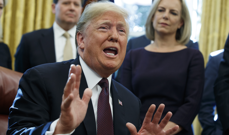 US-Präsident Donald Trump im Oval Office, Januar 2019.