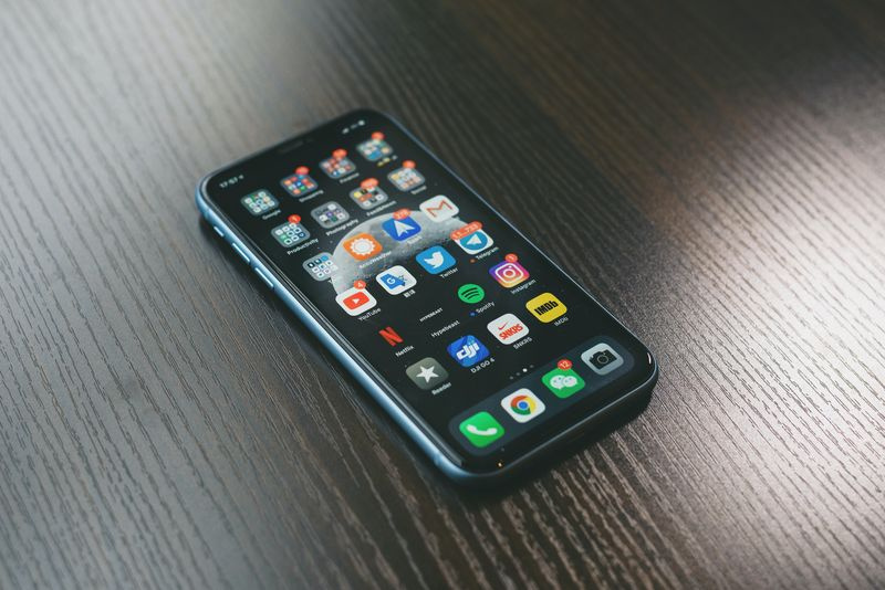 Un smartphone avec l