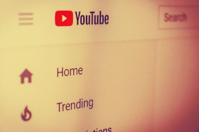 Ein Foto, das einen Teil von YouTube zeigt