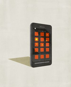 smartphone générique illustré