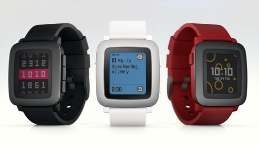 rendu de trois montres Pebble