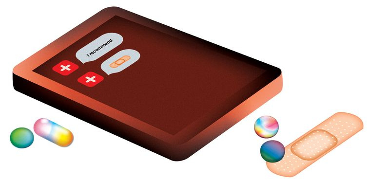 Illustration montrant un ipad avec
