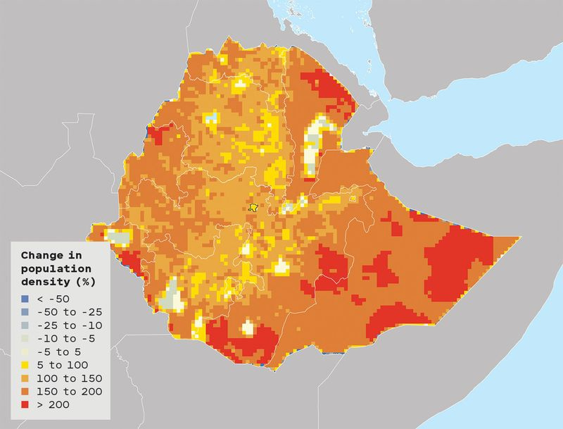 Carte choroplèthe de l